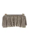 Benedetta Bruzziches Ruffled Clutch In Multi