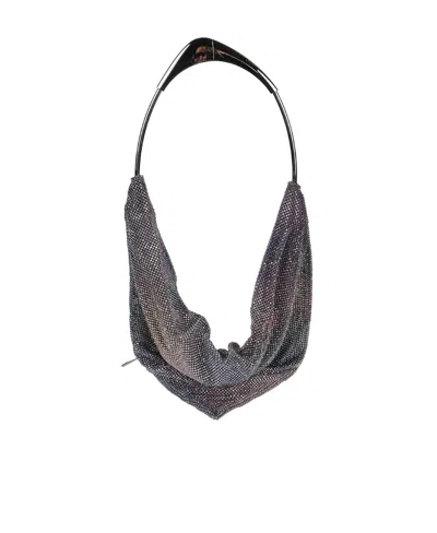 Benedetta Bruzziches Sequined Handbag In Black