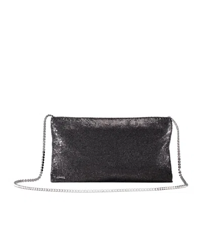 Benedetta Bruzziches Sequined Shoulder Bag In Black