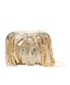 Benedetta Bruzziches Sequined Shoulder Bag In Brown