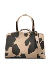 Benedetta Bruzziches Serena La Petite Animal-print Tote Bag In Brown
