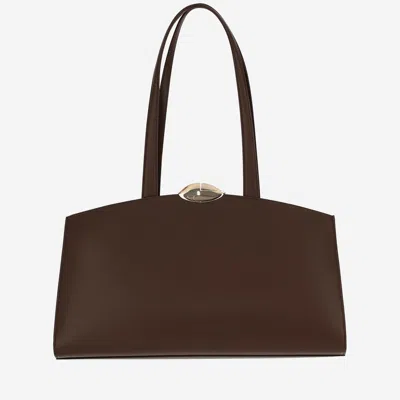 Benedetta Bruzziches Serena Leather Bag In Brown