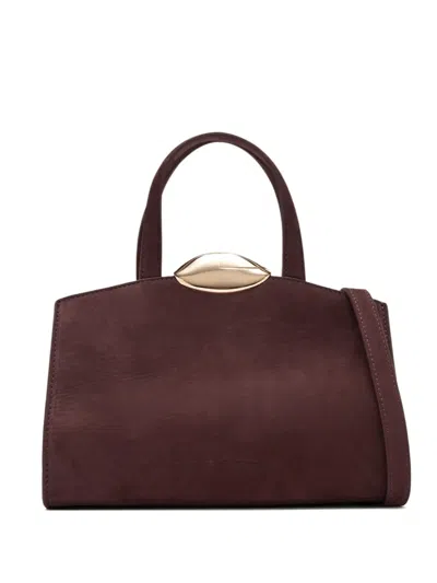 Benedetta Bruzziches Serena Top Handle Tote Bag In Red