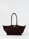 Benedetta Bruzziches Bordeaux Handbag With Winged Silhouette In Black