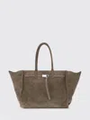 Benedetta Bruzziches Brown Calf Leather Bos Taurus Shoulder Bag In Gray