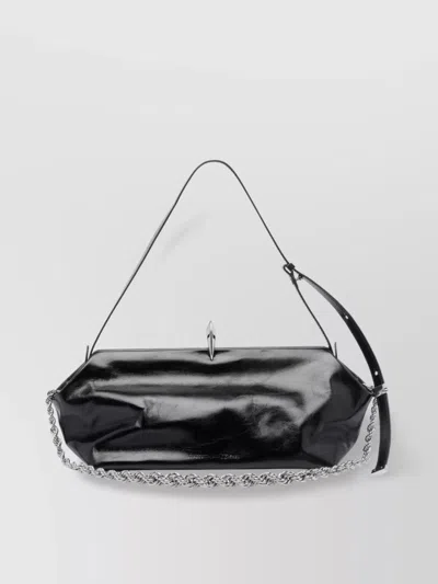 Benedetta Bruzziches Shoulder Bag Metallic Structured Shape