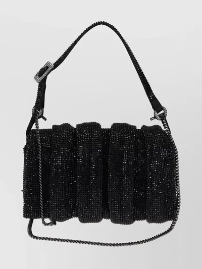 Benedetta Bruzziches Shoulder Bag With Beaded Chain Strap