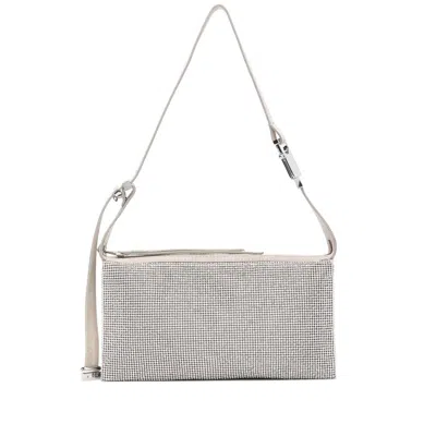 Benedetta Bruzziches Silver Shoulder Bags In Gray