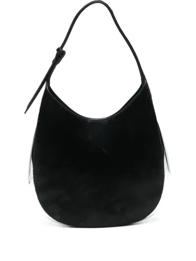 Benedetta Bruzziches Silver-tone Trim Shoulder Bag In Black