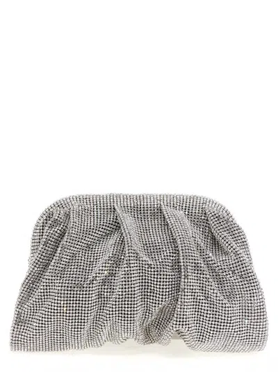 Benedetta Bruzziches Silver Venus La Petite Clutch In Brown