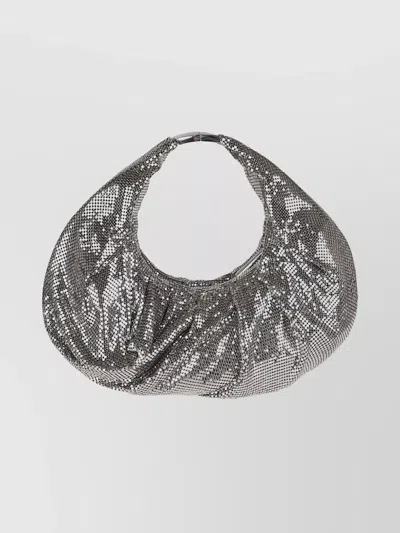 Benedetta Bruzziches Slouchy Metallic Mesh Shoulder Bag
