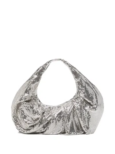 Benedetta Bruzziches Slouchy Tote Bag In Silver
