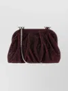 Benedetta Bruzziches Embellished Fabric Small Venus Clutch