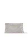 Benedetta Bruzziches Small James Clutch Bag In Silver