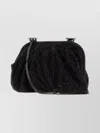 Benedetta Bruzziches Small Venus Clutch With Beaded Chain Strap