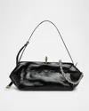 Benedetta Bruzziches Sophia Crinkled Leather Shoulder Bag