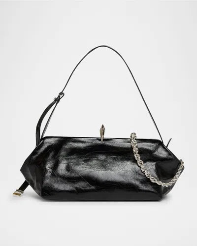 Benedetta Bruzziches Sophia Crinkled Leather Shoulder Bag