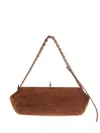 Benedetta Bruzziches Sofia La Petite Suede Shoulder Bag