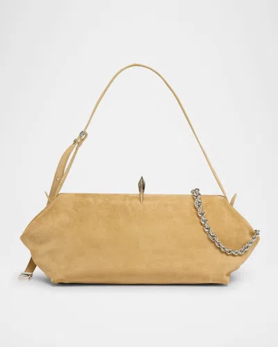 Benedetta Bruzziches Sophia Suede Shoulder Bag