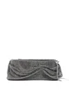 Benedetta Bruzziches Strap-chain Clutch Bag In Gray