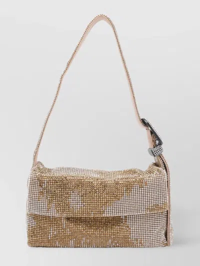 Benedetta Bruzziches Strass Embellished Shoulder Bag