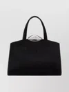 Benedetta Bruzziches Structured Calf Hair Shoulder Bag Serena La Petite In Black
