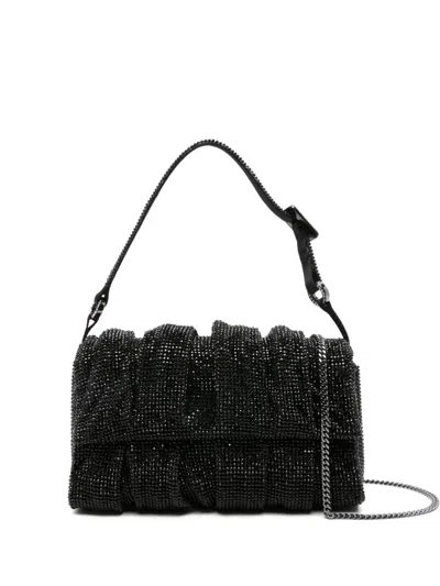 Benedetta Bruzziches Structured Handbag With Top Handle And Detachable Strap In Black