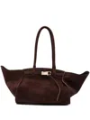 Benedetta Bruzziches Suede Shoulder Bag In Red