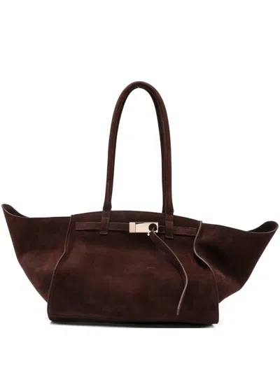 Benedetta Bruzziches Suede Shoulder Bag In Red