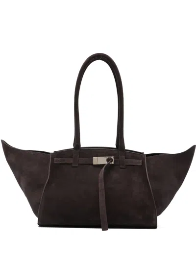 Benedetta Bruzziches Suede Tote Bag In Brown