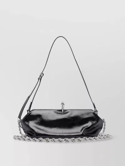 Benedetta Bruzziches Textured Shoulder Bag Adjustable Strap