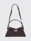 Benedetta Bruzziches Large Elif Suede Bag In Brown
