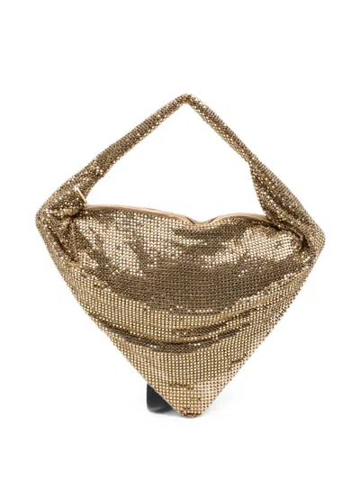 Benedetta Bruzziches Ursula Shoulder Bag In Gold