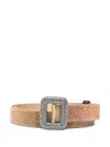 Benedetta Bruzziches Venus Rhinestone-embellished Belt In Neutrals