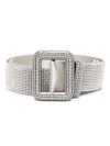Benedetta Bruzziches Venus Crystal-embellished Belt In Metallic
