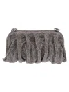 Benedetta Bruzziches Venus La Grande Metallic Crystal Clutch Bag