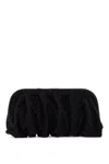 Benedetta Bruzziches Elegant Large Black Rhinestone Evening Bag For Ceremony In Non Definito