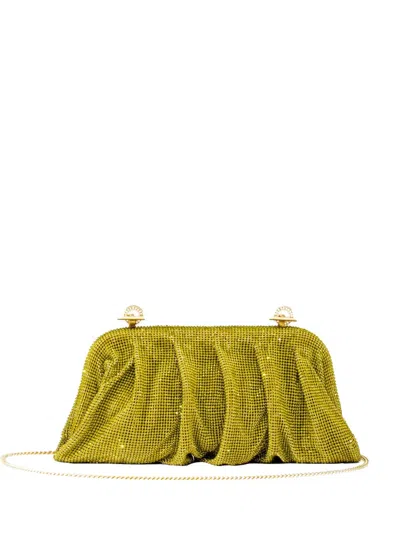Benedetta Bruzziches Venus La Grande Crystal-embellished Clutch Bag In Green