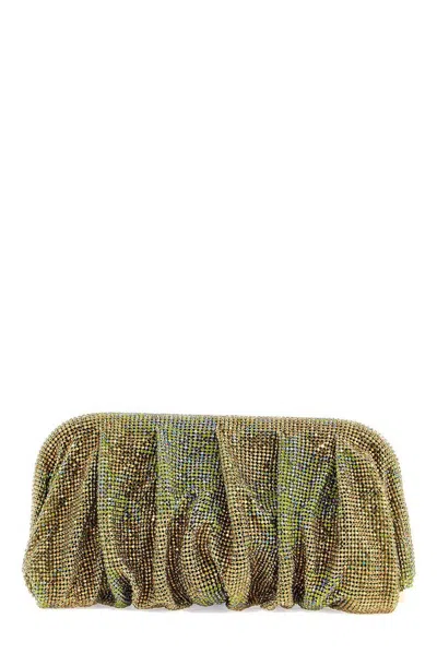 Benedetta Bruzziches Venus La Grande Embellished Clutch Bag In Green