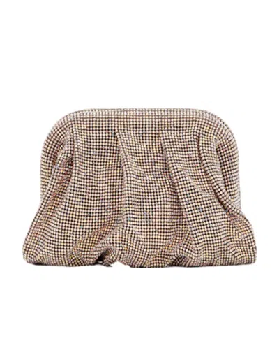 Benedetta Bruzziches Venus La Grande Embellished Clutch Bag In Nude
