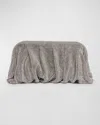 Benedetta Bruzziches Venus La Grande Metallic Crystal Clutch Bag In Crystal On Silver