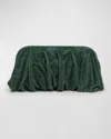 Benedetta Bruzziches Venus La Grande Metallic Crystal Clutch Bag In Satisfaction