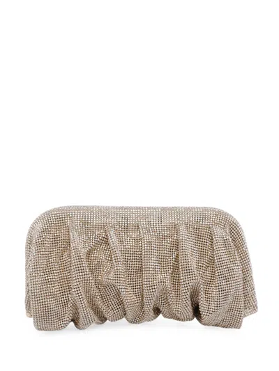 Benedetta Bruzziches Venus La Grande Rhinestone-embellished Clutch Bag In Gold