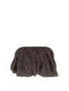 Benedetta Bruzziches Venus Crystal Network Clutch In Brown