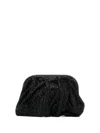 Benedetta Bruzziches Rhinestone And Satin Venus La Petite James Bond Pochette In Black