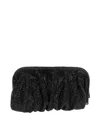 Benedetta Bruzziches Elegant Large Black Rhinestone Evening Bag For Ceremony In Black