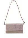 Benedetta Bruzziches Vittissima Crystal-embellished Shoulder Bag In Rosa
