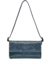 Benedetta Bruzziches Crystal-embellished Clutch Bag With Adjustable Strap In Multi