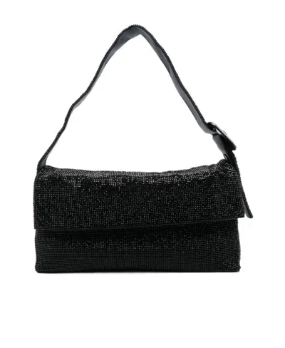 BENEDETTA BRUZZICHES VITTISSIMA RHINESTONE-EMBELLISHED SHOULDER BAG