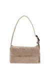 Benedetta Bruzziches Vittissima Crystal-embellished Shoulder Bag In Beige
